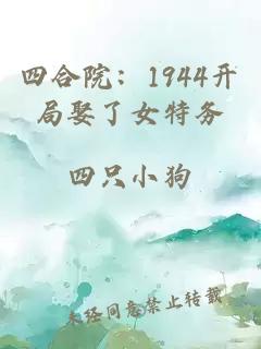 四合院：1944开局娶了女特务